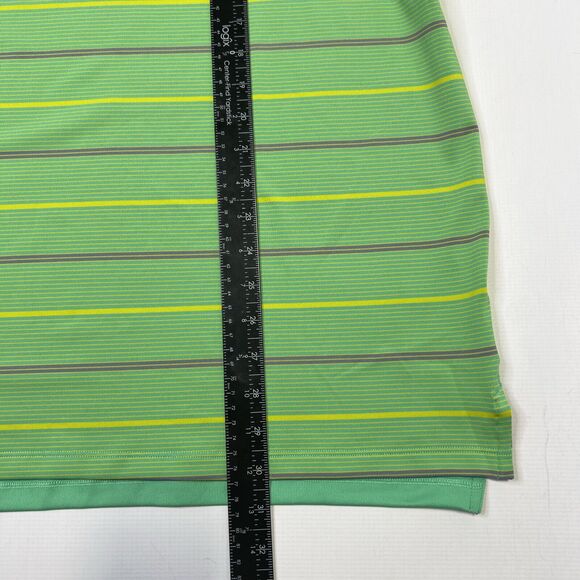 Nike Dri-FiT Tiger Woods ADV Striped Golf Polo XL Spring Green Yellow NEW $90 - Picture 4 of 15